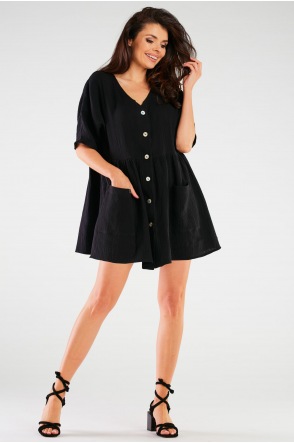 Sukienka M258 - Kolor/wzór: Czarny