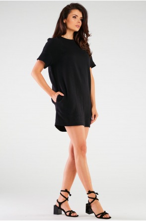 Sukienka M259 - Kolor/wzór: Czarny