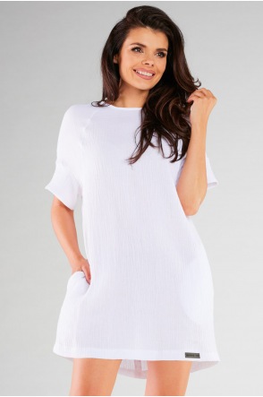 Sukienka M259 - Kolor/wzór: Biały