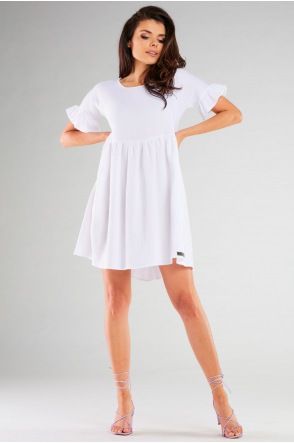 Sukienka M260 - Kolor/wzór: Biały