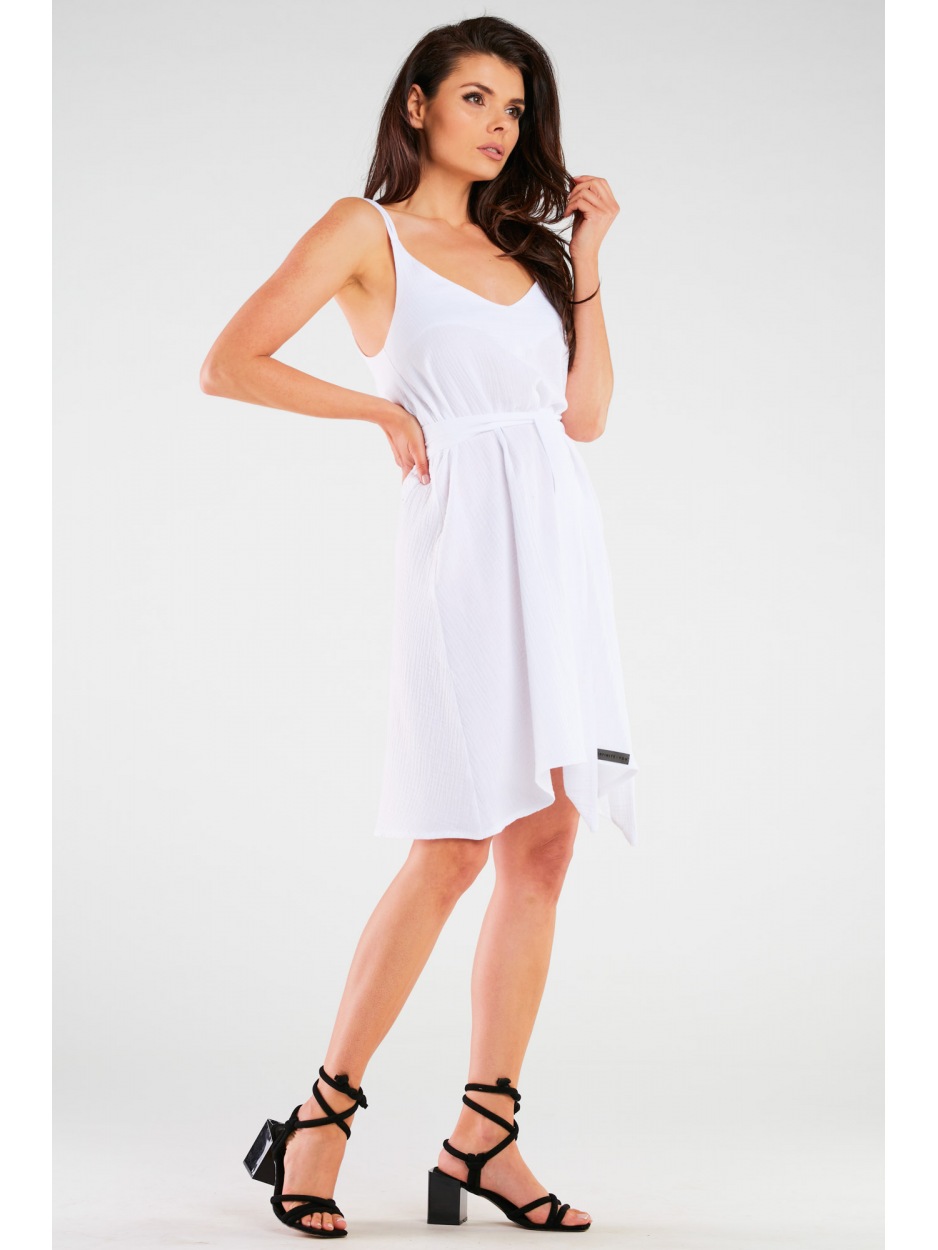 Sukienka M261 - Kolor/wzór: Biały - bok