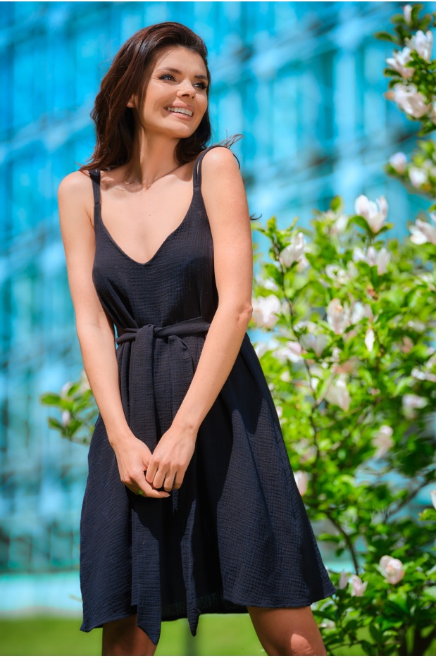 Sukienka M261 - Kolor/wzór: Czarny