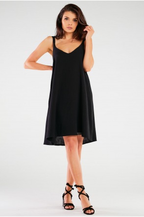 Sukienka M261 - Kolor/wzór: Czarny