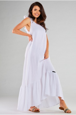 Sukienka M262 - Kolor/wzór: Biały