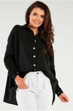 Koszula M264 - Kolor/wzór: Czarny