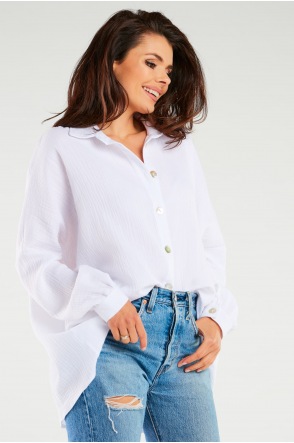 Koszula M264 - Kolor/wzór: Biały