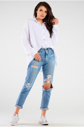 Koszula M264 - Kolor/wzór: Biały