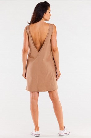 Sukienka M296 - Kolor/wzór: Beż