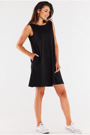 Sukienka M296 - Kolor/wzór: Czarny