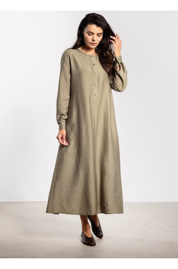 Sukienka A733 - Kolor/wzór: Szałwiowy