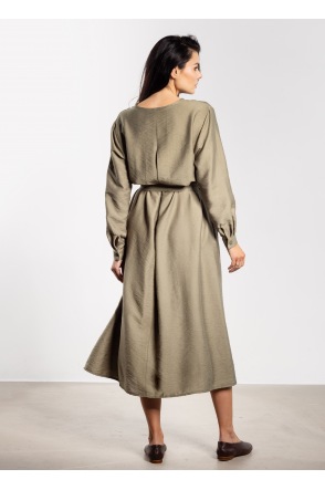 Sukienka A733 - Kolor/wzór: Szałwiowy