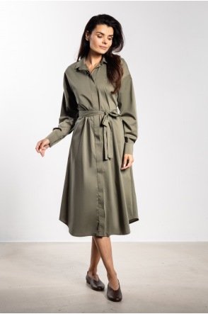 Sukienka A736 - Kolor/wzór: Szałwiowy