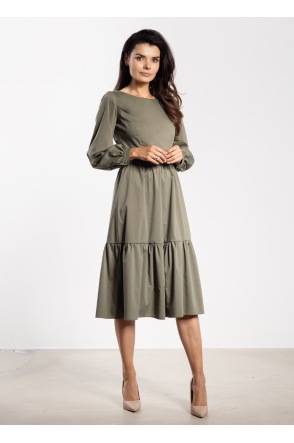 Sukienka A737 - Kolor/wzór: Szałwiowy