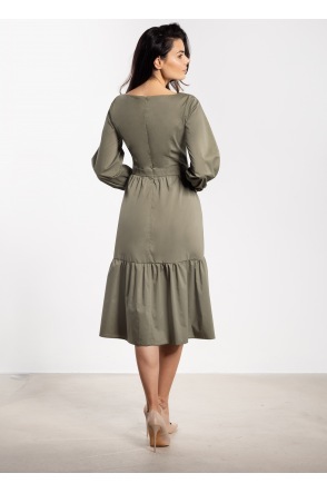 Sukienka A737 - Kolor/wzór: Szałwiowy