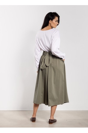 Spódnica A738 - Kolor/wzór: Szałwiowy