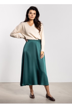 Spódnica A739 - Kolor/wzór: Butelkowa zieleń