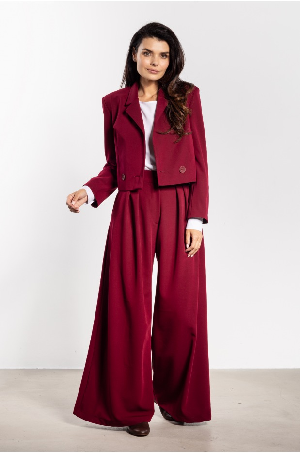 Marynarka A744 - Kolor/wzór: Bordo