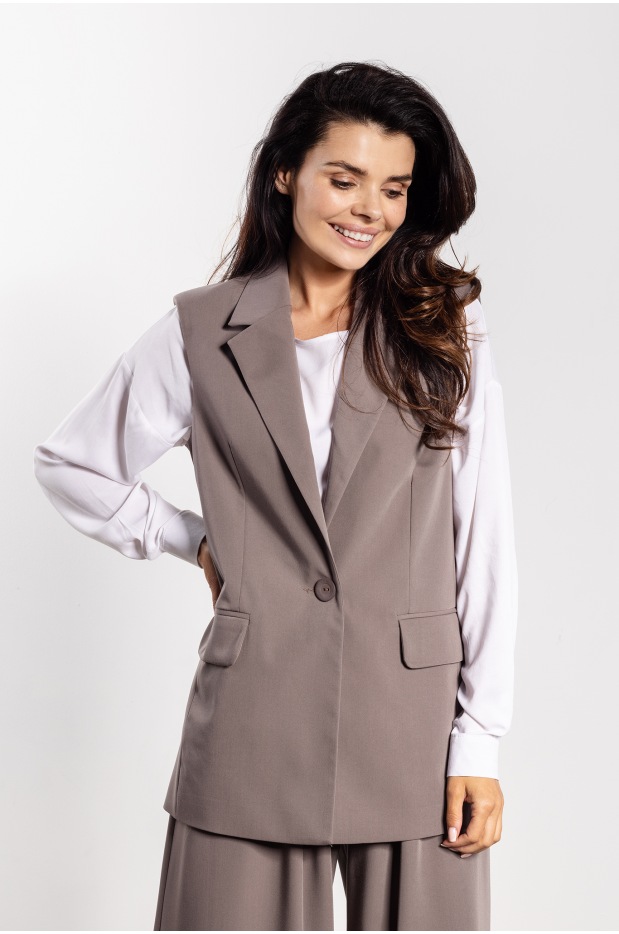 Kamizelka A745 - Kolor/wzór: Taupe