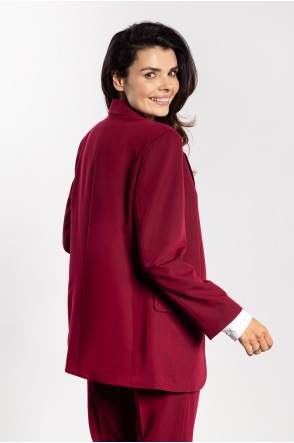 Marynarka A747 - Kolor/wzór: Bordo