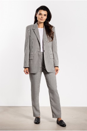 Marynarka A749 - Kolor/wzór: Biało-Czarny