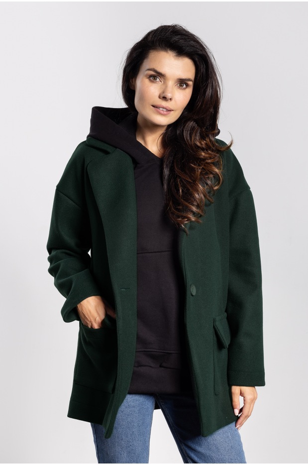 Kurtka A751 - Kolor/wzór: Butelkowa zieleń