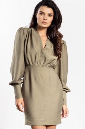 Sukienka A734 - Kolor/wzór: Szałwiowy