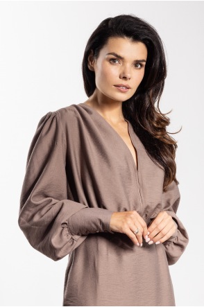 Sukienka A735 - Kolor/wzór: Taupe