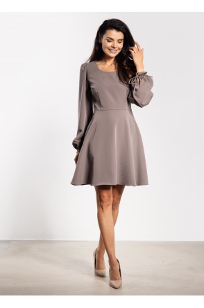 Sukienka A741 - Kolor/wzór: Taupe