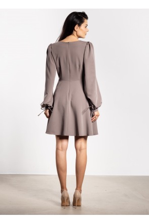 Sukienka A741 - Kolor/wzór: Taupe