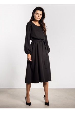 Sukienka A742 - Kolor/wzór: Czarny