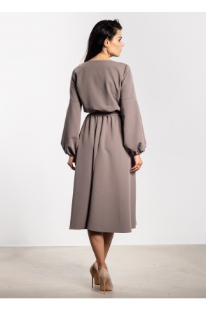 Sukienka A742 - Kolor/wzór: Taupe