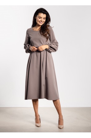 Sukienka A742 - Kolor/wzór: Taupe