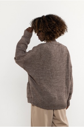 Sweter A756 - Kolor/wzór: Mocca