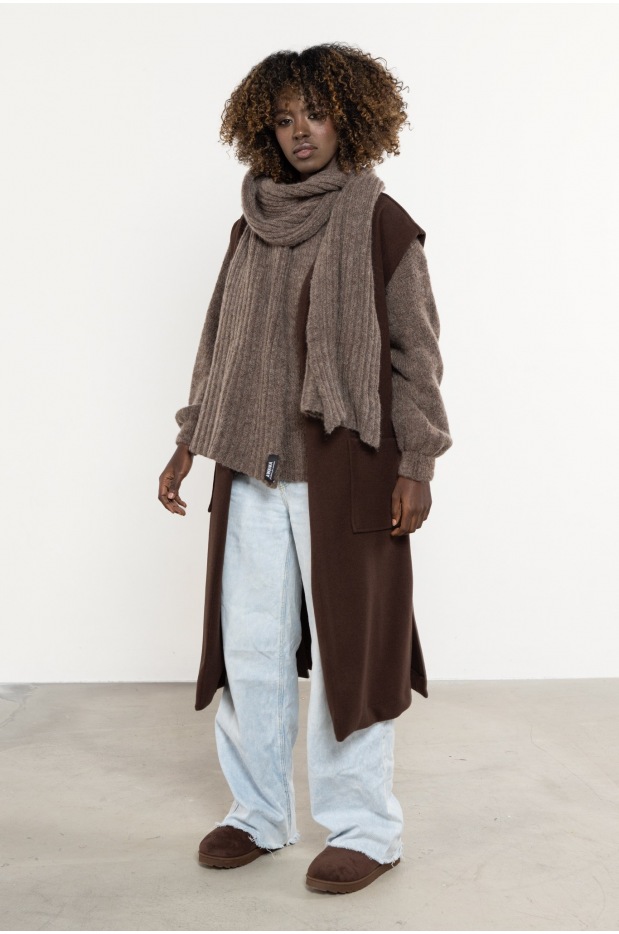 Szalik A758 - Kolor/wzór: Karmel