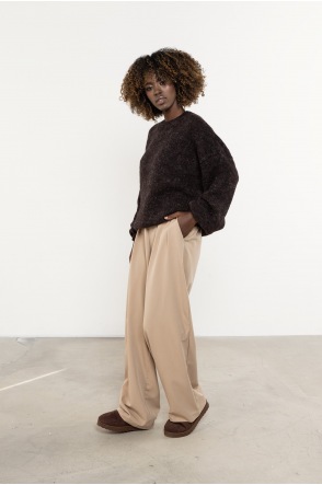 Sweter A757 - Kolor/wzór: Czekoladowy