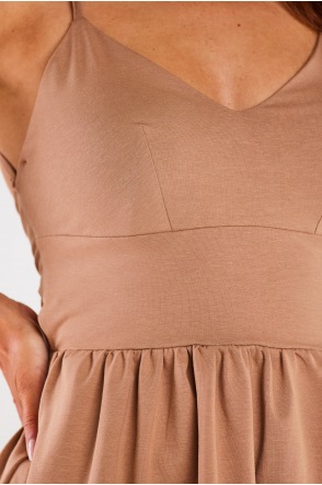 Sukienka M300 - Kolor/wzór: Beż