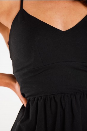 Sukienka M300 - Kolor/wzór: Czarny