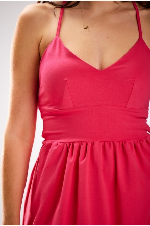 Sukienka M300 - Kolor/wzór: Fuksja