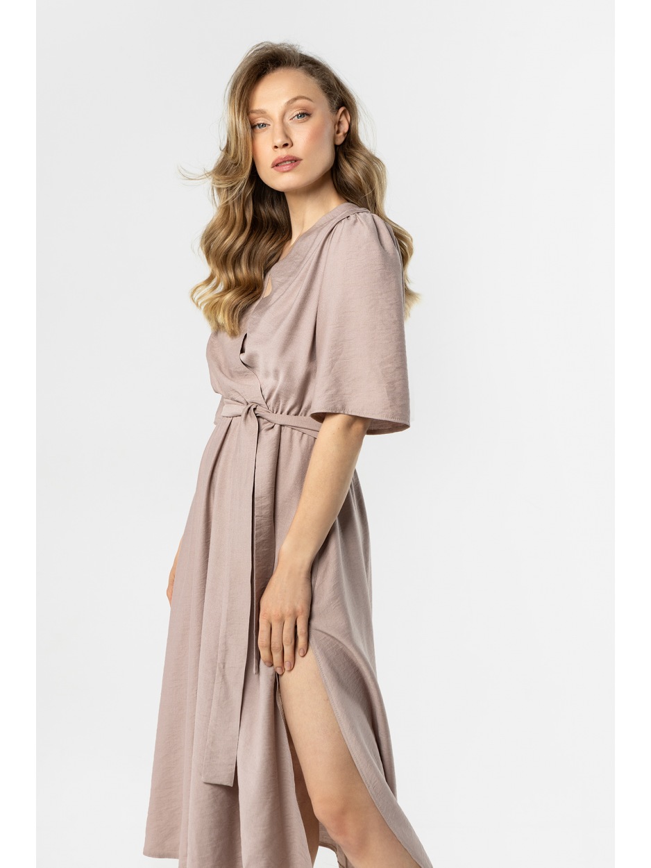 A761 Sukienka - Kolor/wzór: Kaszmirowy - przód