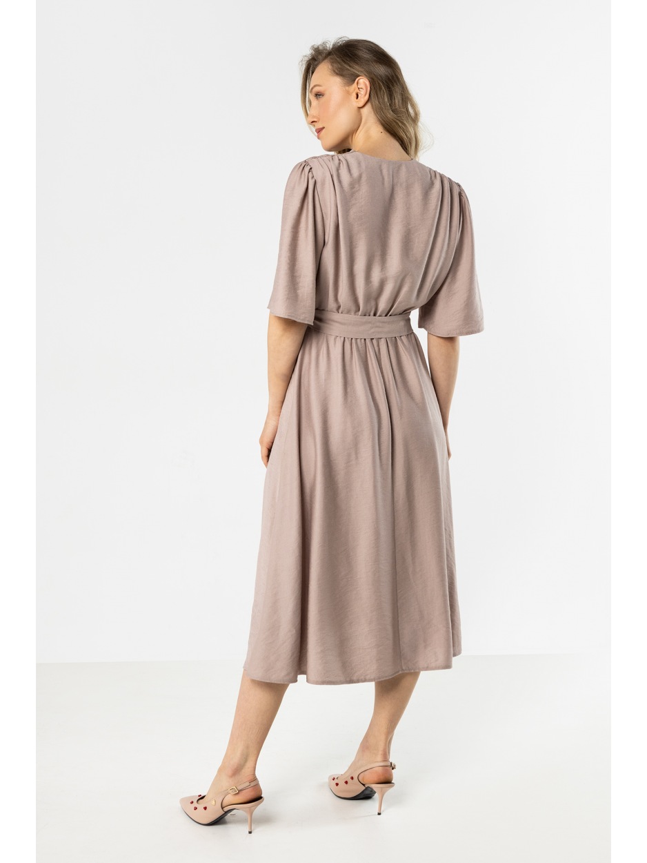 A761 Sukienka - Kolor/wzór: Kaszmirowy - prawo