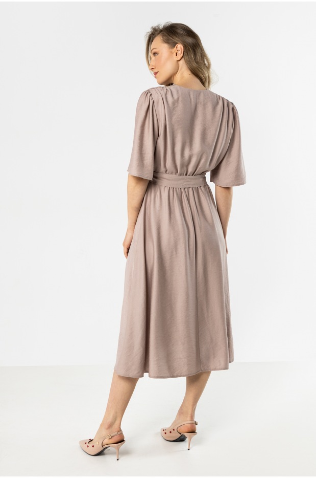 A761 Sukienka - Kolor/wzór: Kaszmirowy - prawo