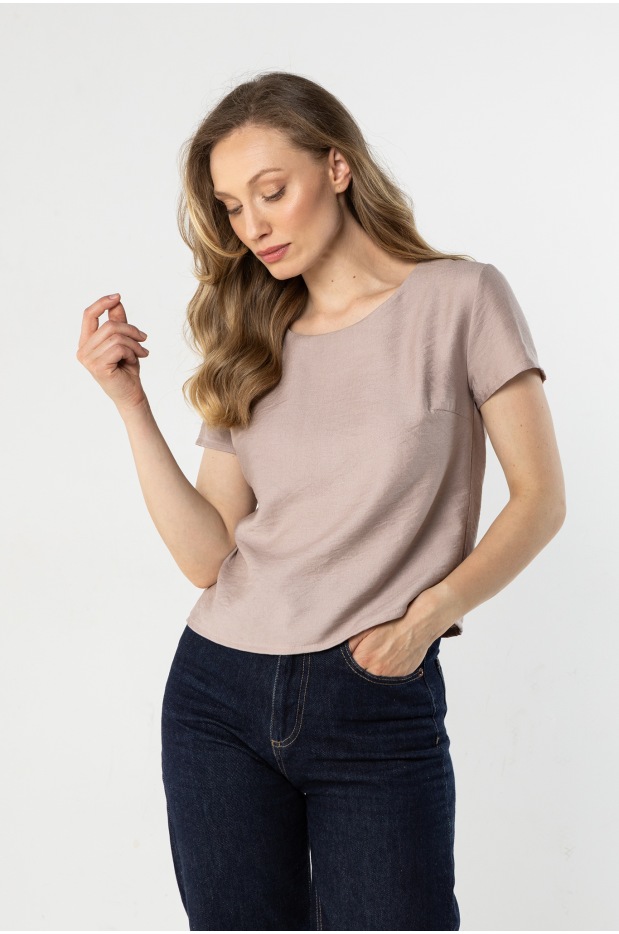 A762 Bluzka - Kolor/wzór: Kaszmirowy