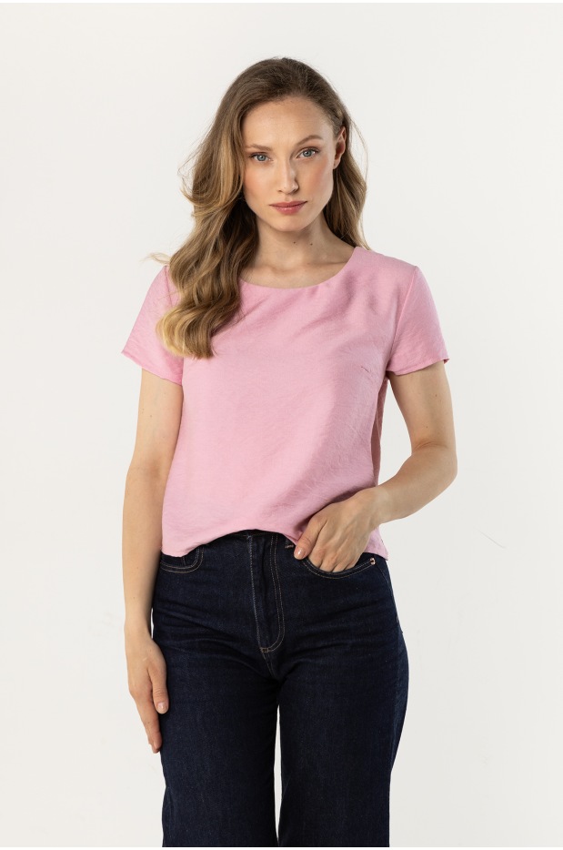 A762 Bluzka - Kolor/wzór: Róż