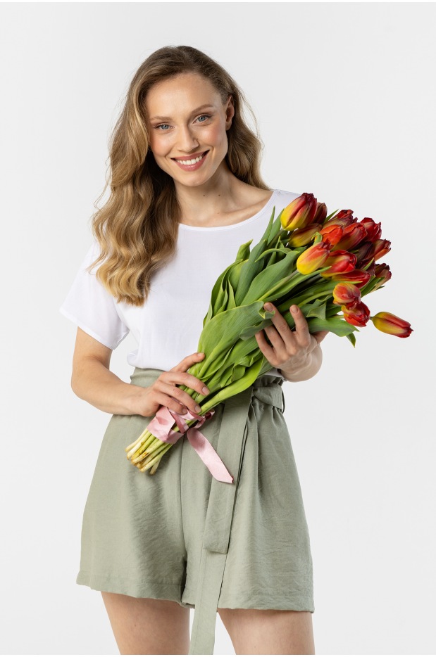 A765 Szorty - Kolor/wzór: Szałwiowy