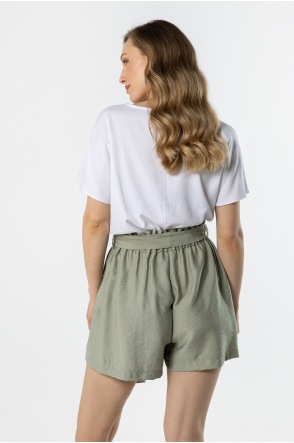 A765 Szorty - Kolor/wzór: Szałwiowy