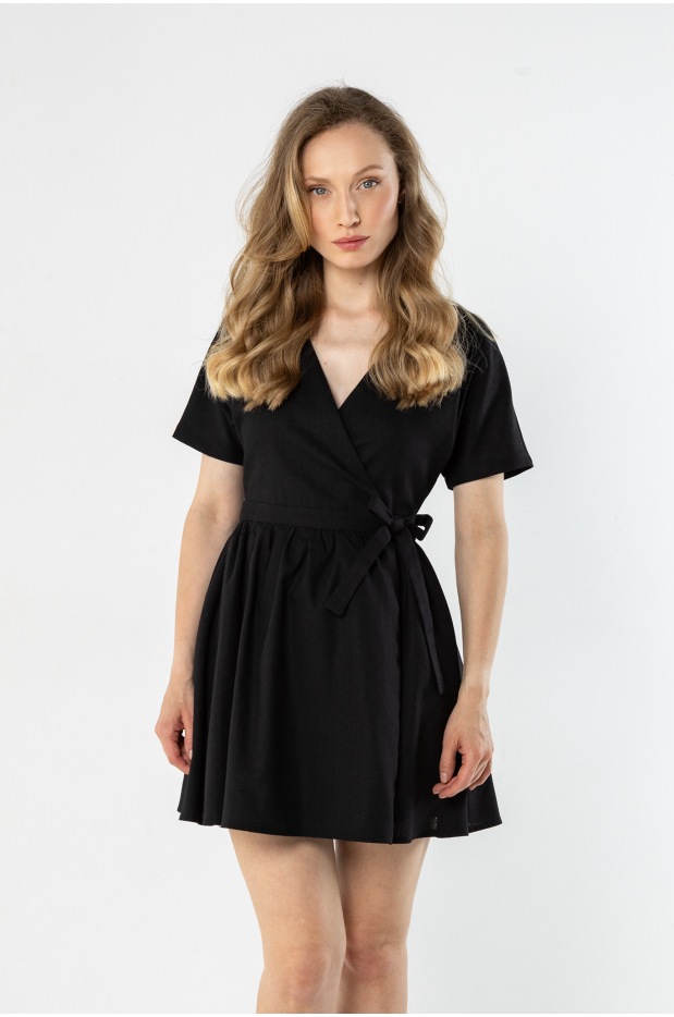 A769 Sukienka - Kolor/wzór: Czarny