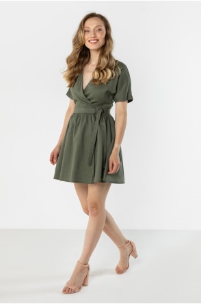 A769 Sukienka - Kolor/wzór: Khaki