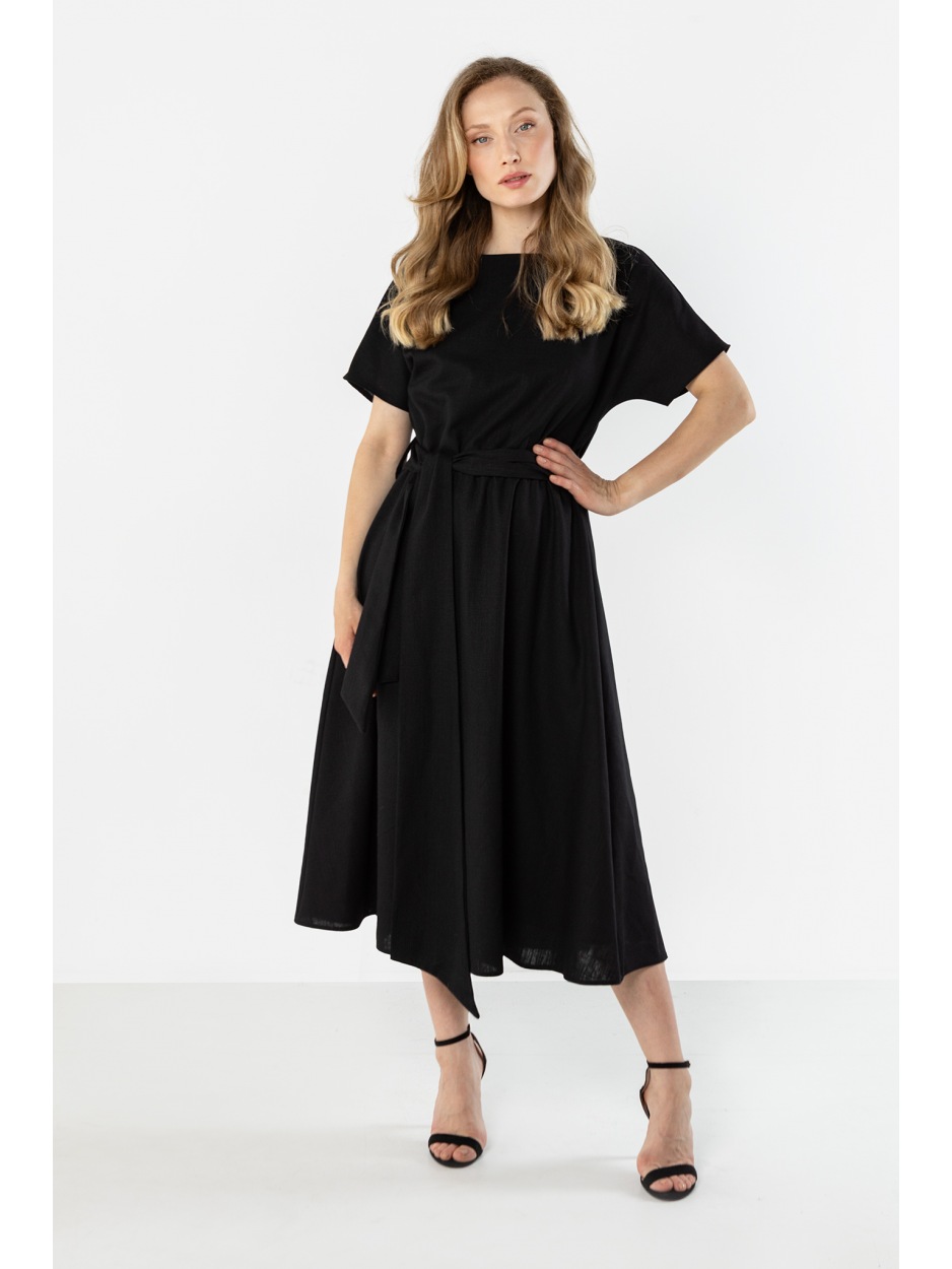 A770 Sukienka - Kolor/wzór: Czarny - tył