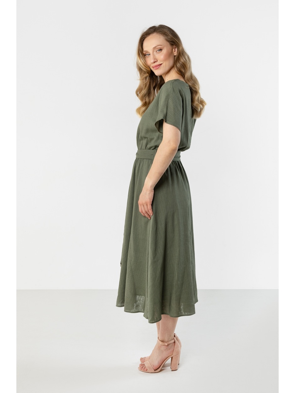 A770 Sukienka - Kolor/wzór: Khaki - przód