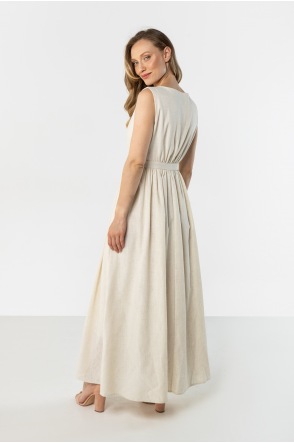 A771 Sukienka - Kolor/wzór: Beż